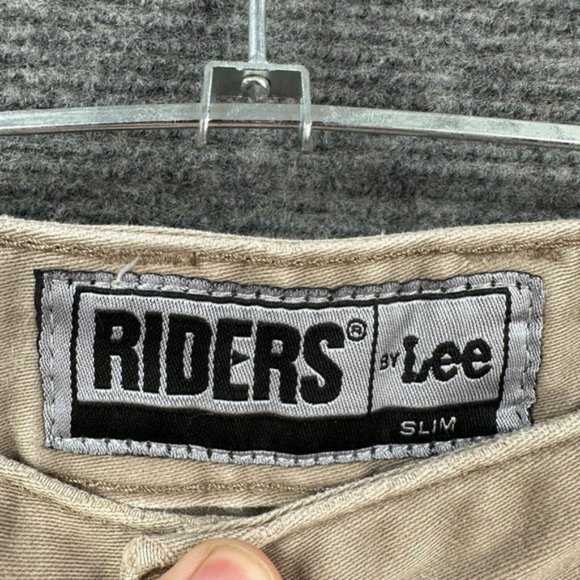 Riders By Lee Jeans Mens 44 Tan Beige Stretch Western Casual Denim Designer Zip - Picture 7 of 15